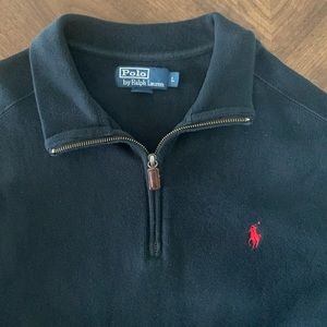 Luxury Jersey Quarter-Zip Pullover Polo Ralph Lauren